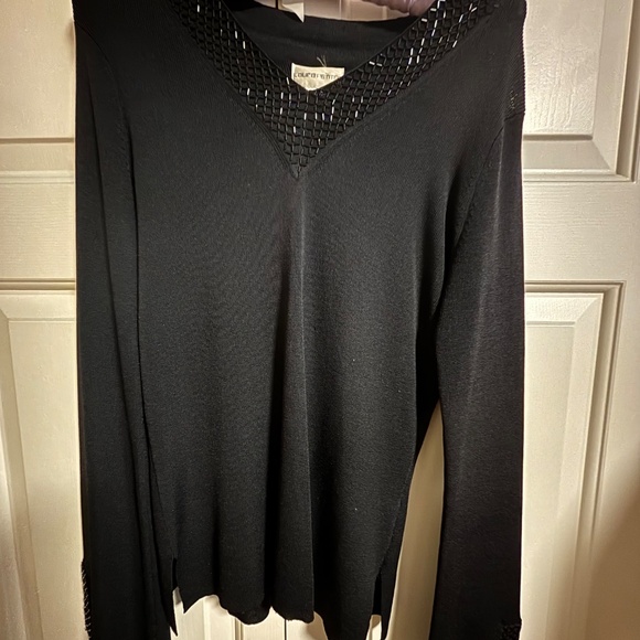 Laura Petites Rayon & Nylon & Beaded Top - Picture 7 of 7